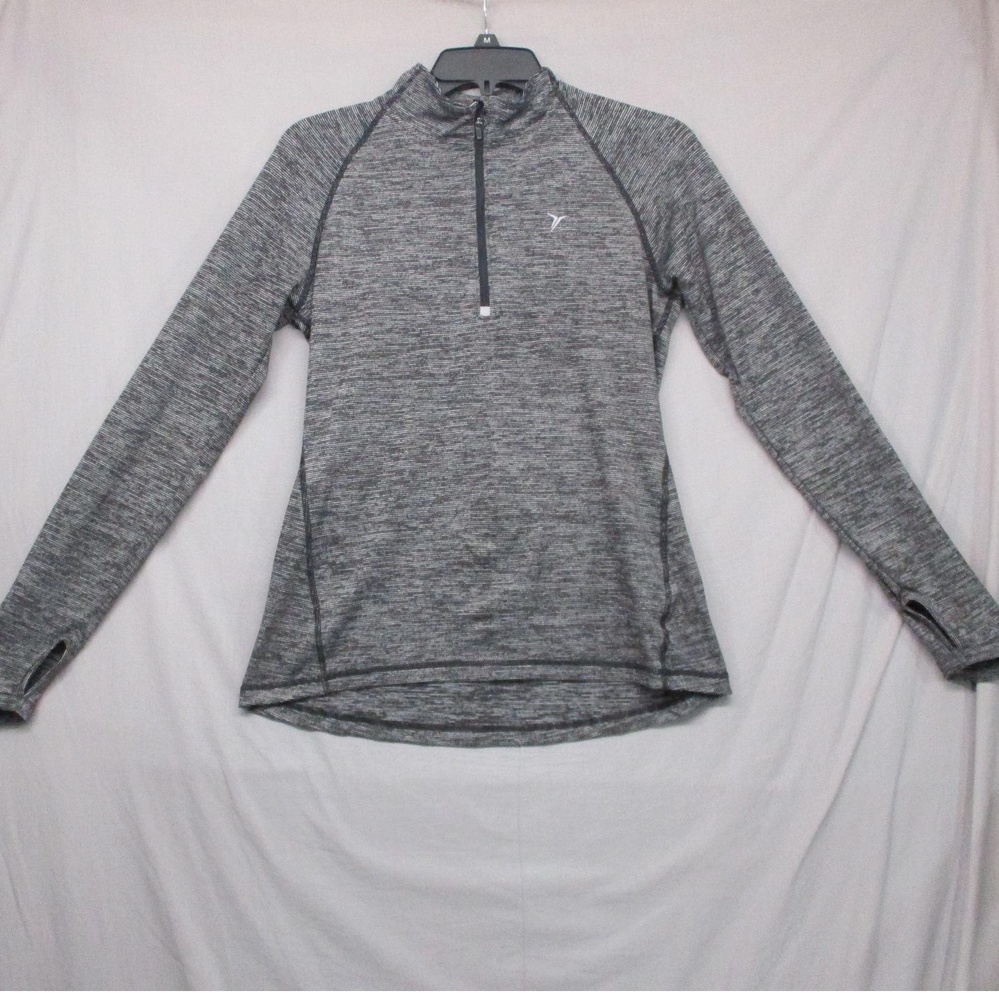 Old Navy Active‎ Black Long Sleeve Thumbhole Athletic Pullover Unisex S